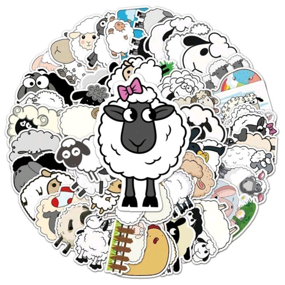 Cartoon Sheep Stickers - Picture 8 of 8